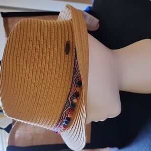 FUNKY JUNQUE Adjustable WOVEN FEDORA HAT